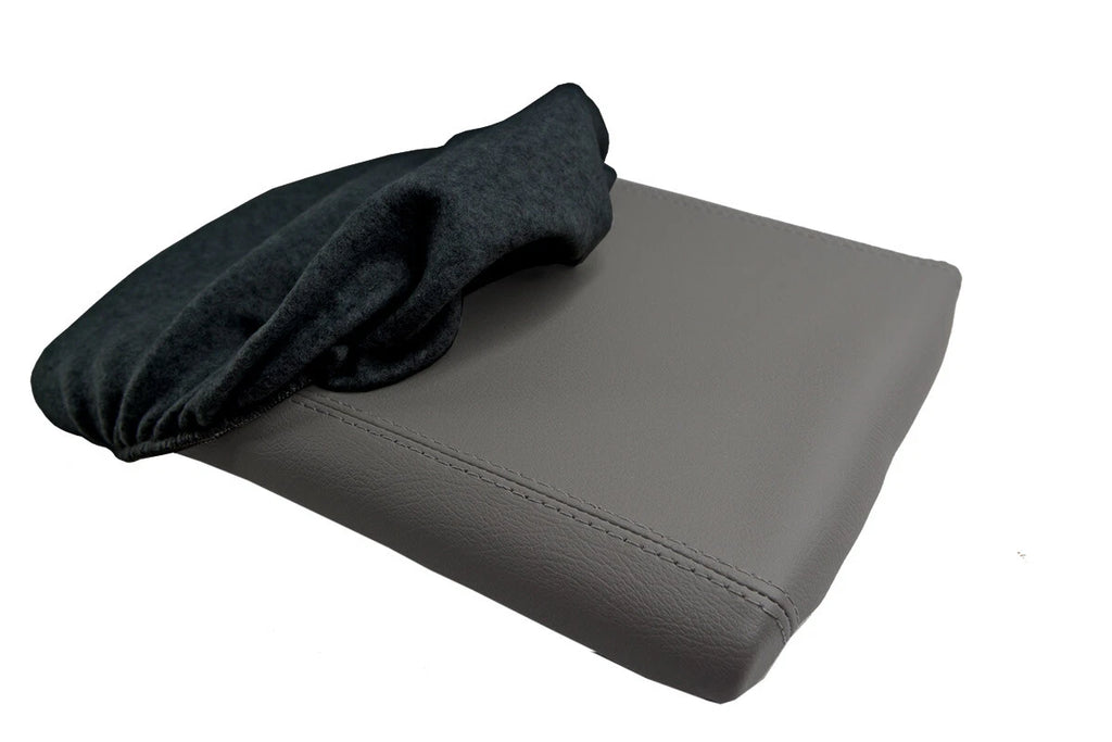 Fleece Console Lid Jump Seat Cover for Ford F150 (2004–2008) Black