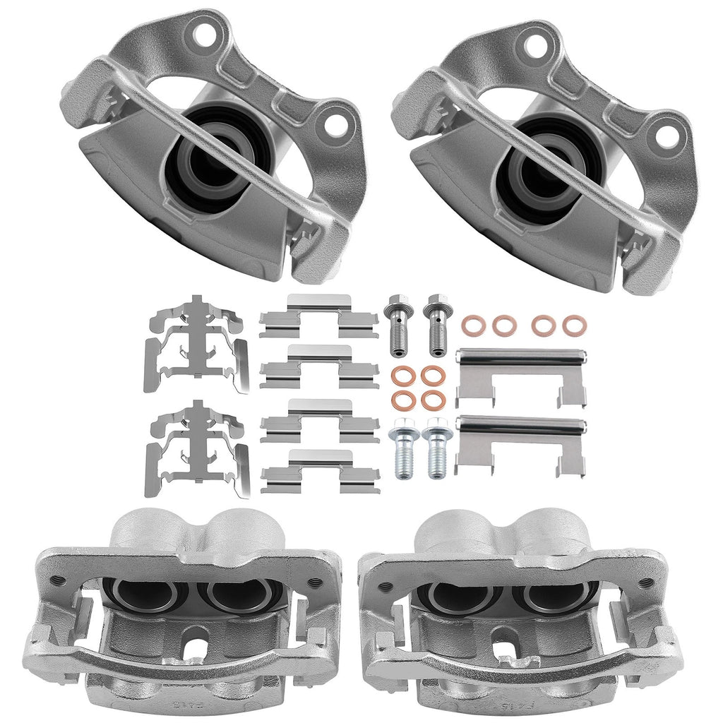 4X Brake Caliper Complete Set for Chevrolet Silverado GMC Sierra 1500 (1999–2002)