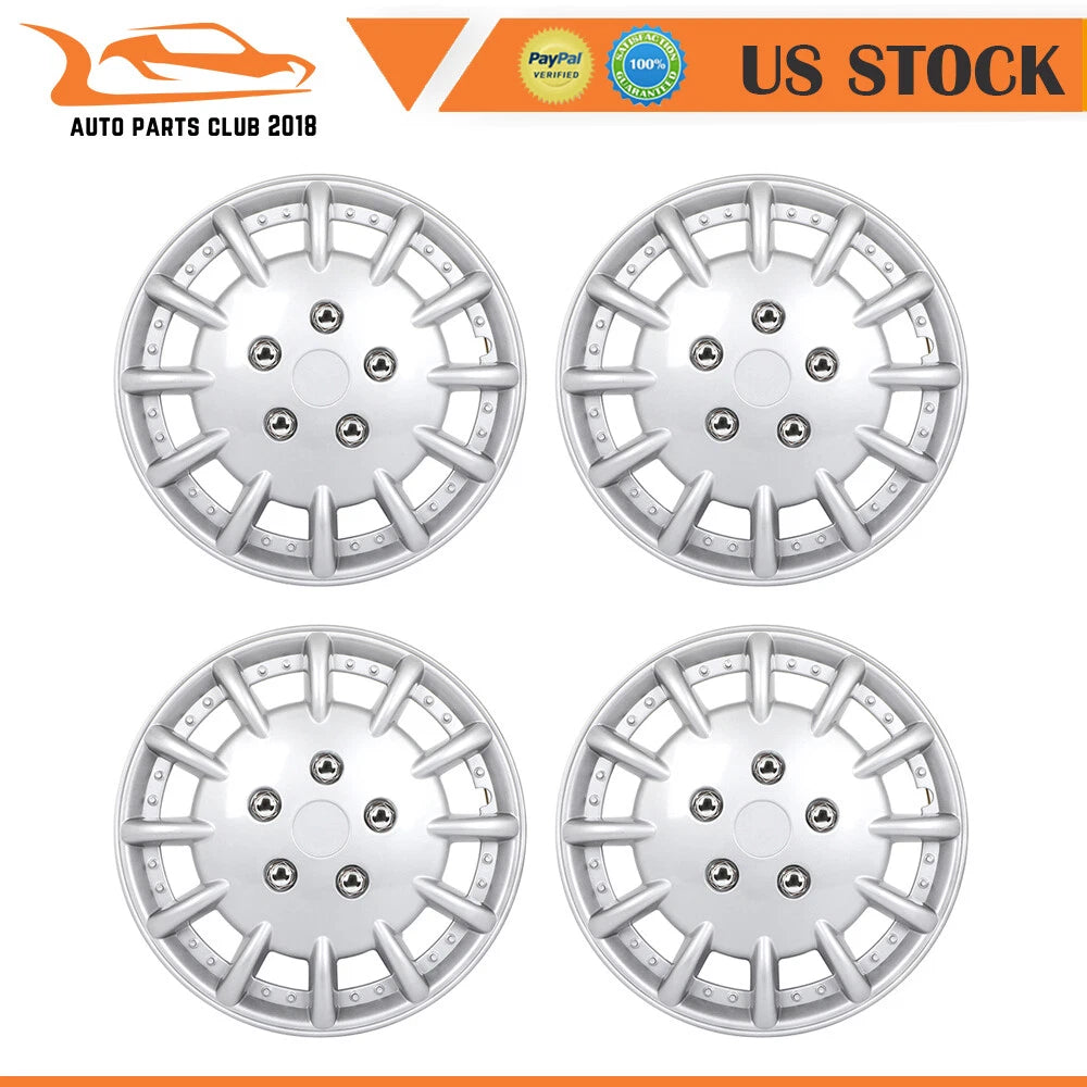 Set of 4 Wheel Hub Caps for R13 Tire & Rim (Fits Various Models)