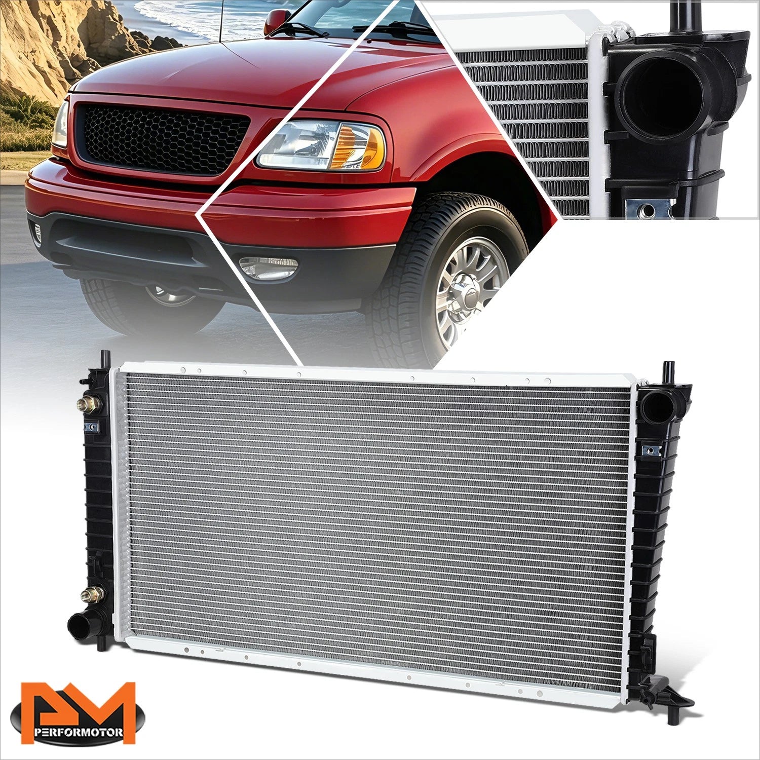 Aluminum OE Factory Radiator for Ford Superduty/Expedition (1997–2003) DPI-2136