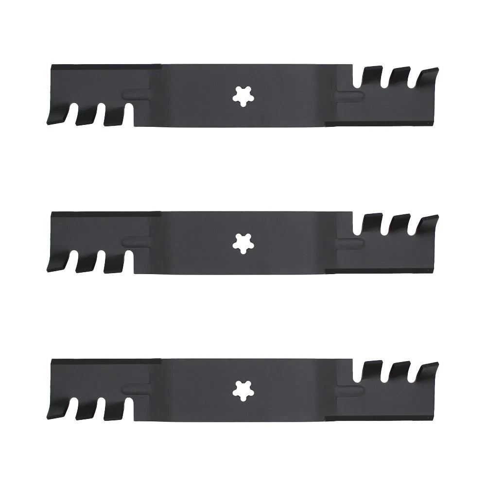 3 Mulching Blades for Husqvarna LGT2554 (532187255, 532187256)