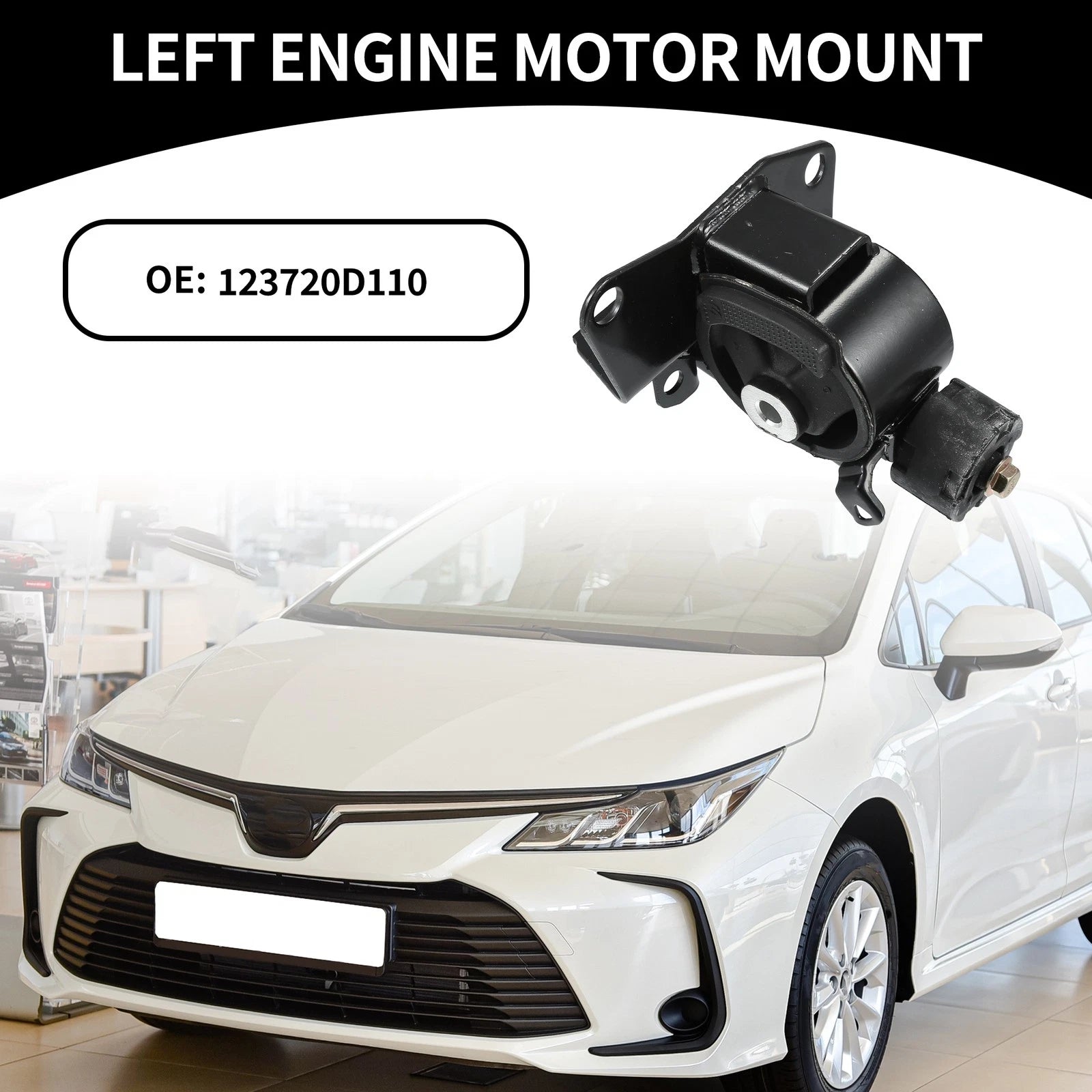 Engine Motor Mount Left for Toyota Corolla 1.8L (2003–2006)