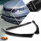 STP-Style Gloss Black Front Bumper Body Kit Lower Spoiler Lip for Optima (2011–2013)