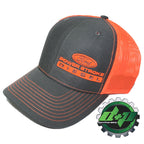 Powerstroke Hat for Ford Truck (Charcoal Gray/Orange Mesh)