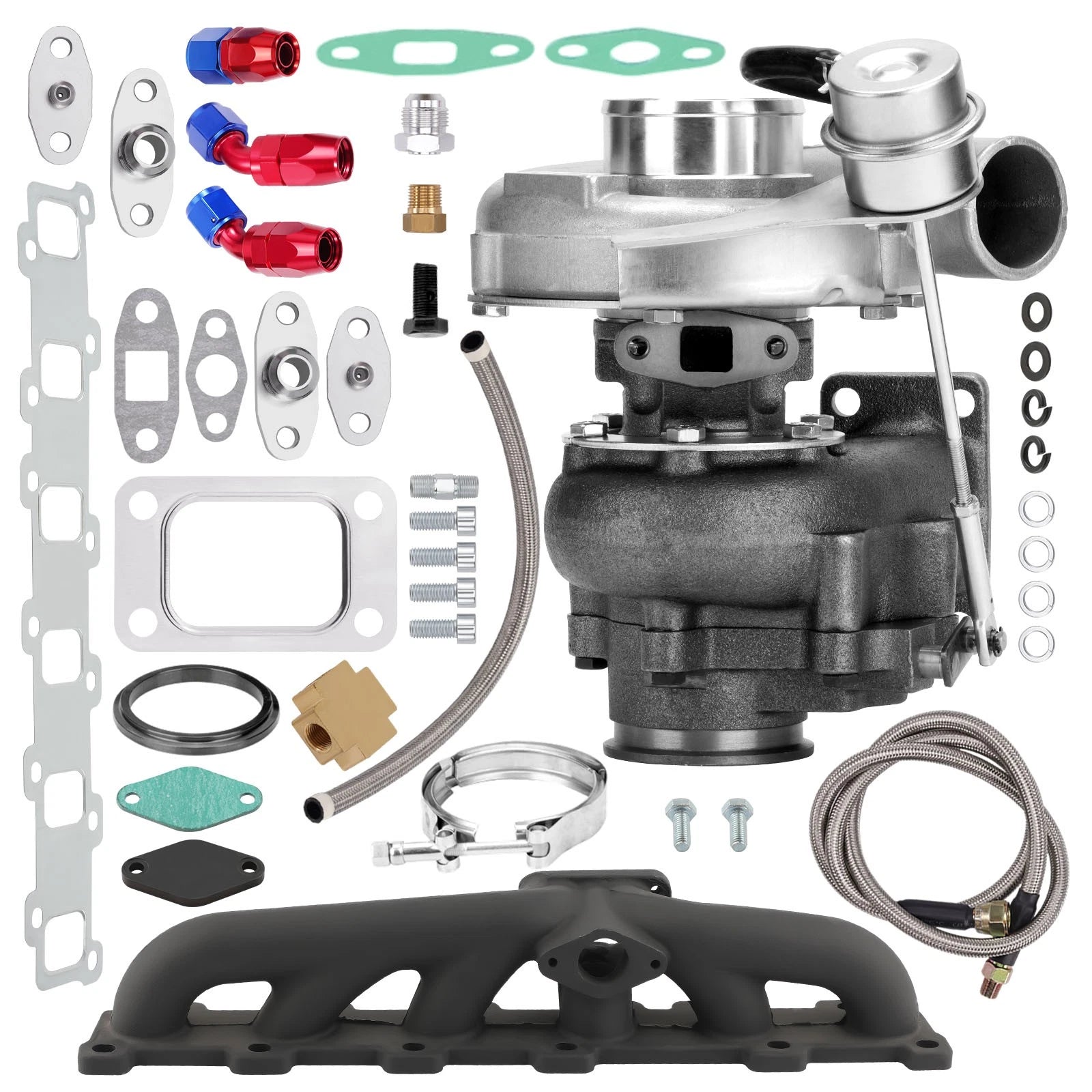 Turbocharger for Nissan Safari Patrol 4.2L TD42 (Y60) + Exhaust Manifold + Oil Line