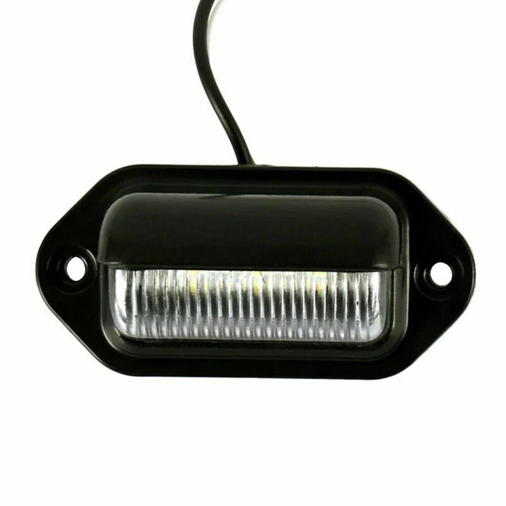 LED License Plate Light Lamp Bulbs 12V 1.2W 2 x Screw Set for Car