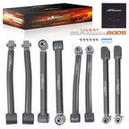 8Pcs Adjustable Control Arms 0-6" Lift for Jeep Wrangler JK (2007–2018)