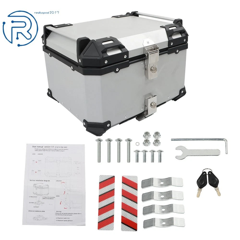 55L Waterproof Tail Box for Motorcycle Scooter (Fits )