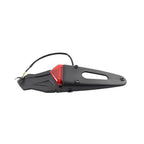 Rear Tail Light Brake Lamp for Off-Road Motocross Dirt Bike (Black & Red)
