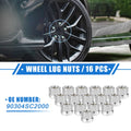 16 Pcs M12x1.5 Wheel Lug Nut for Honda Accord Civic Insight CRX (1990–2023)