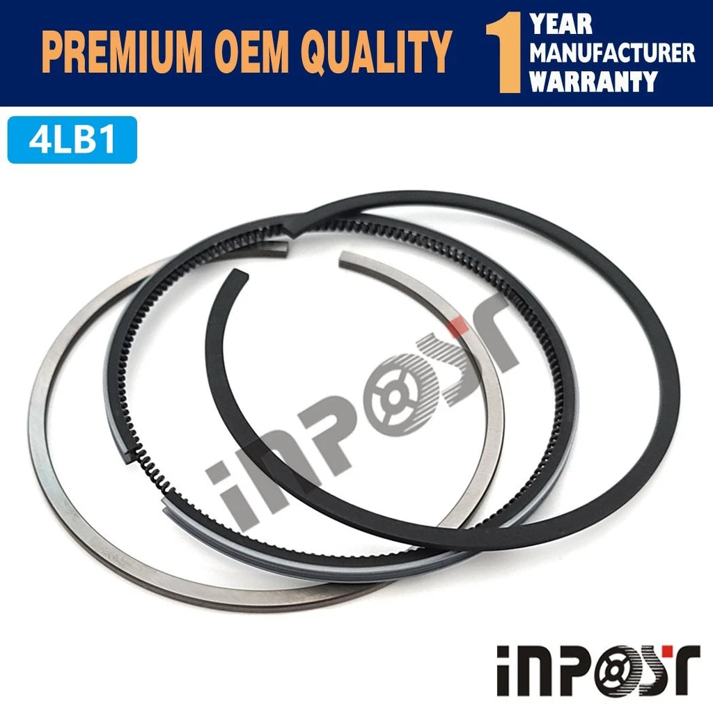 Set of 4 Piston with Ring Set for Isuzu TCM FD15 FD18 FD19 (STD)