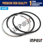 Set of 4 Piston with Ring Set for Isuzu TCM FD15 FD18 FD19 (STD)