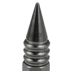 Set of 20 M12X1.5 107mm Tall Gun Metal Aluminum Spiked Lug Nuts + Adapter