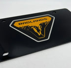 Acrylic License Plate Frame Premium Black for Ford Bronco Badlands (2021–2025)