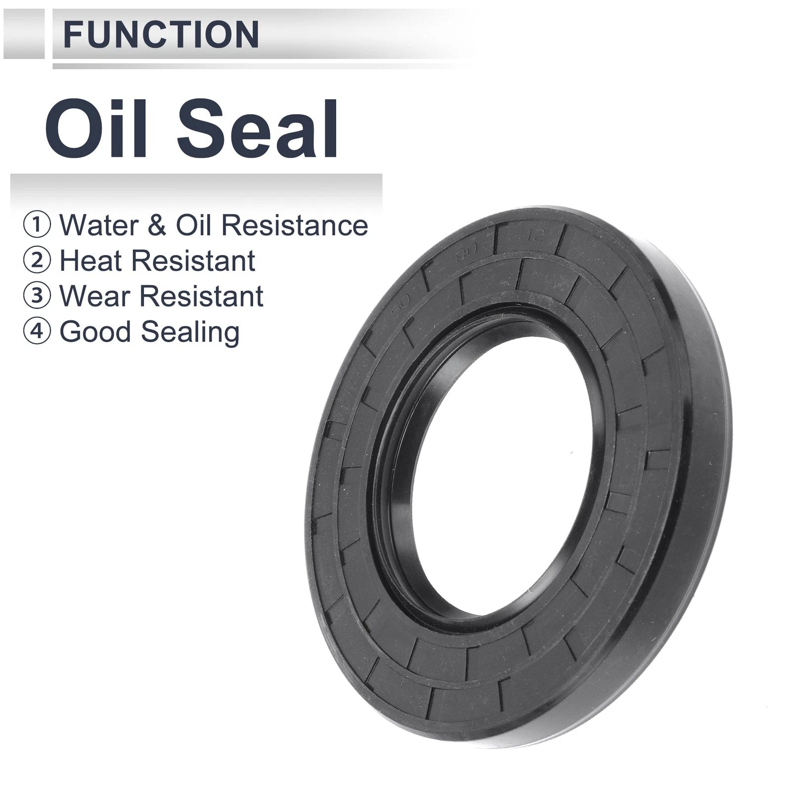 Set of 5 Oil Seal Rotary Shaft Seal 50x90x12mm Nitrile Rubber