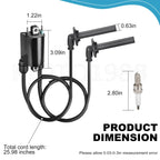 Set of 2 Ignition Coil & Spark Plug for Honda Magna 750 VF750CD (1995–1996)