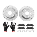 Rear Disc Brake Rotors and Brake Pads Set for Chevrolet Avalanche 1500 (2002–2006)