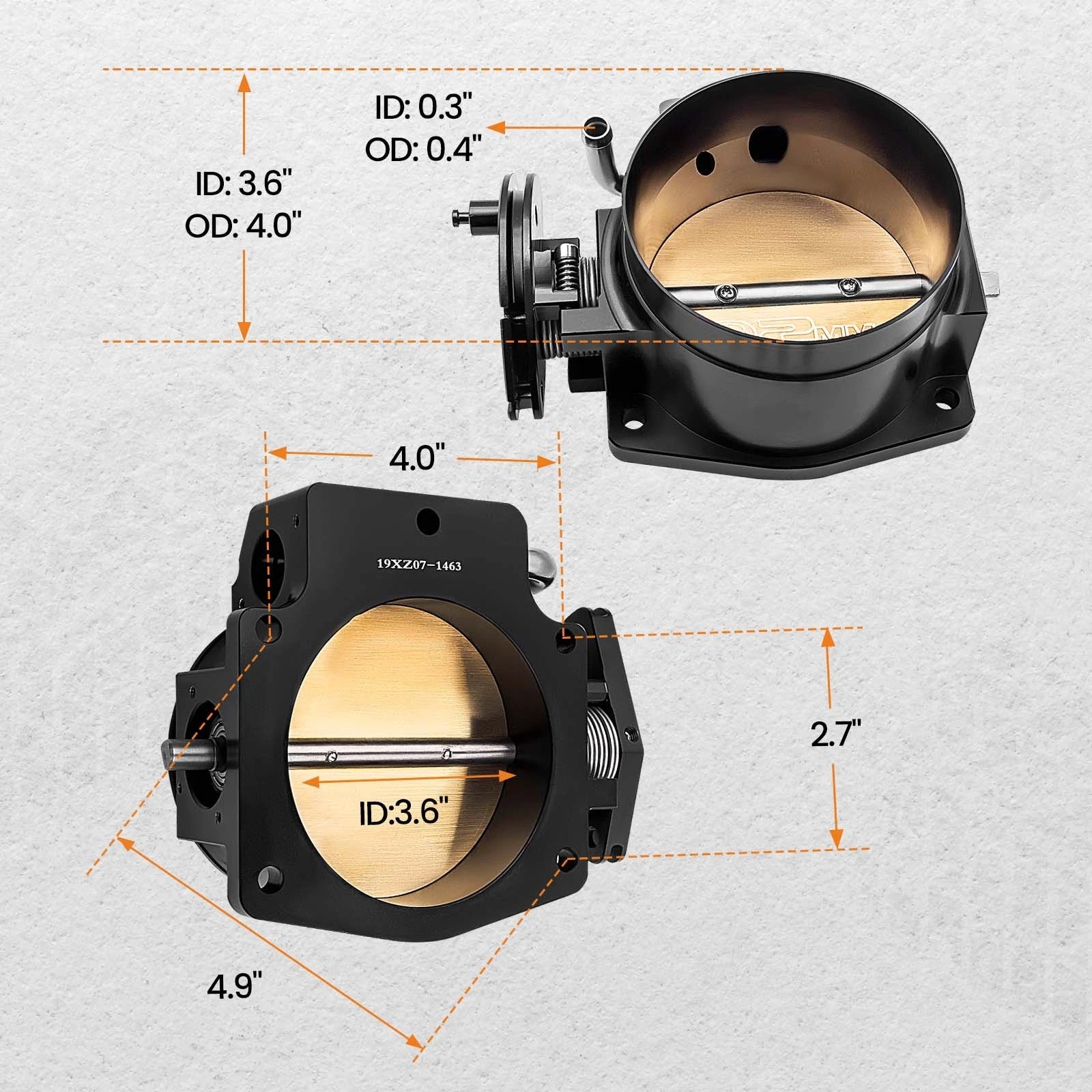 92mm Throttle Body Assembly for GMC Gen III LS1 LS2 LS6 LS3 LS LS7 LS4 (1999–2017)