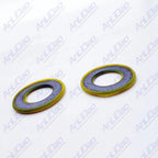 2Pcs Oil Drain Plug Gasket for Mercury Mariner 135HP-400HP (555-24, 26-888593)