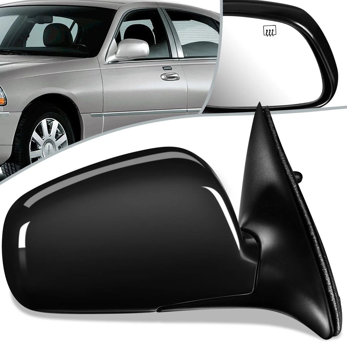 OE Power Heated Side Door Mirror for Lincoln Town Car (1998–2002) FO1321204
