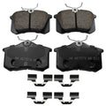 Akebono Euro Rear Ceramic Brake Pads for Audi A3 A6 TT Quattro, VW Jetta, Beetle, Golf (2000–2023)