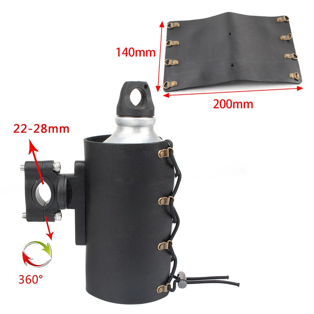 Cup Holder for Harley Motorcycle (Universal) - Yellow Brown