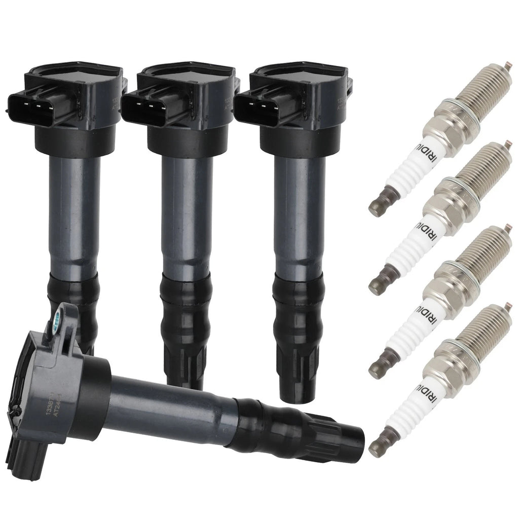 Set of 4 Ignition Coils & 4 Spark Plugs for Mitsubishi Eclipse (2006–2012)