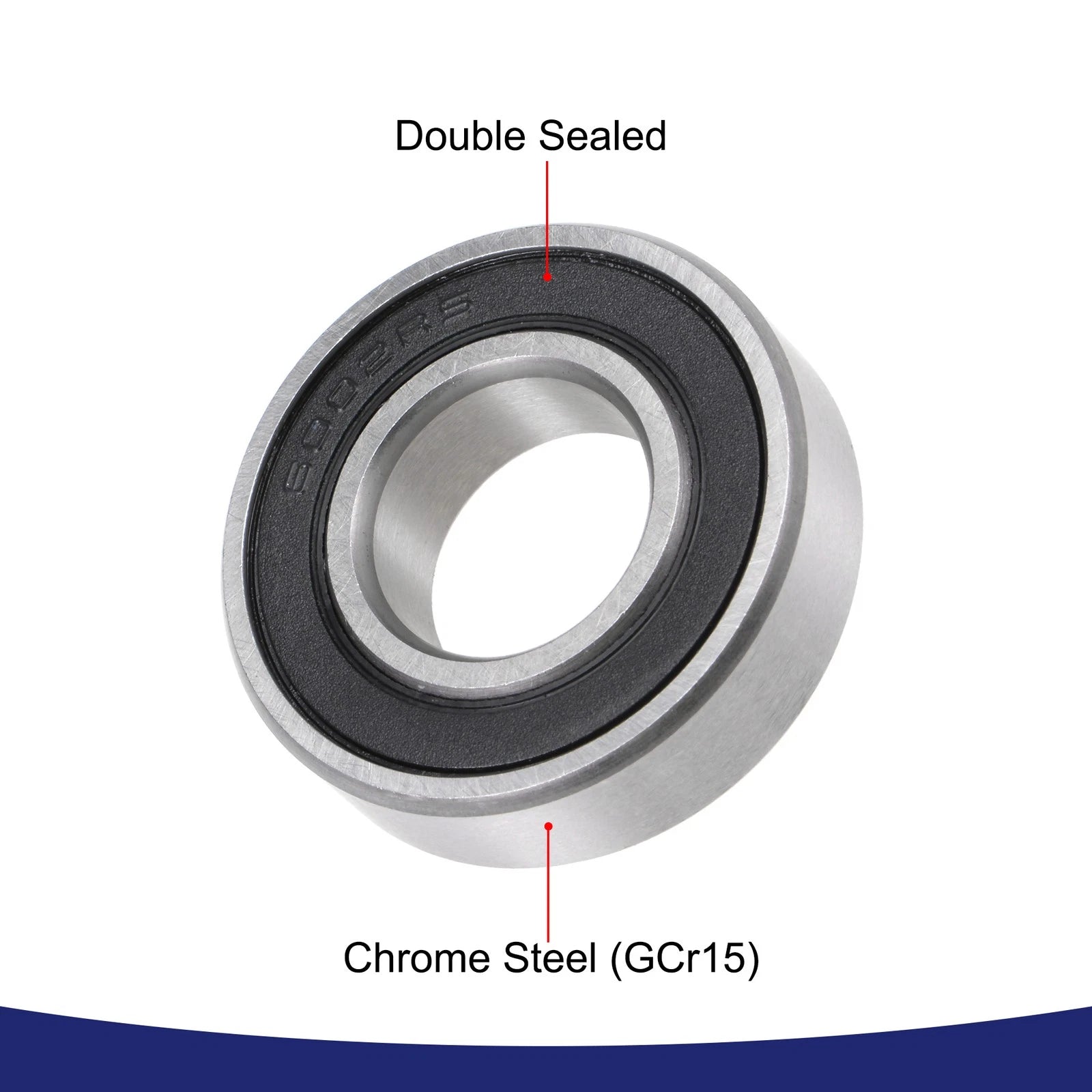 Set of 2 6002-2RS Ball Bearings for Various Models (15x32x9mm)