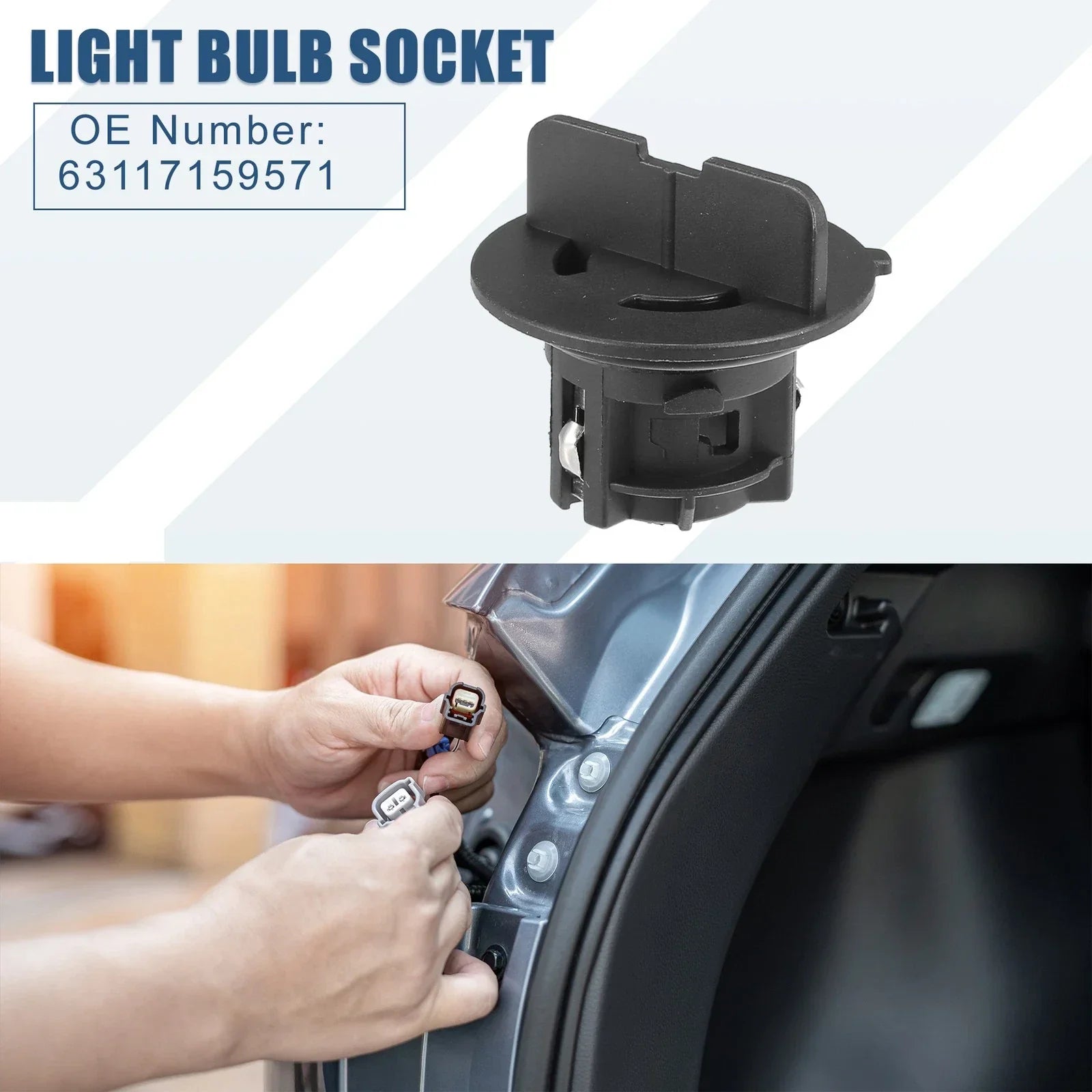 Front Turn Signal Light Socket Pair for BMW 325i 325xi 330i