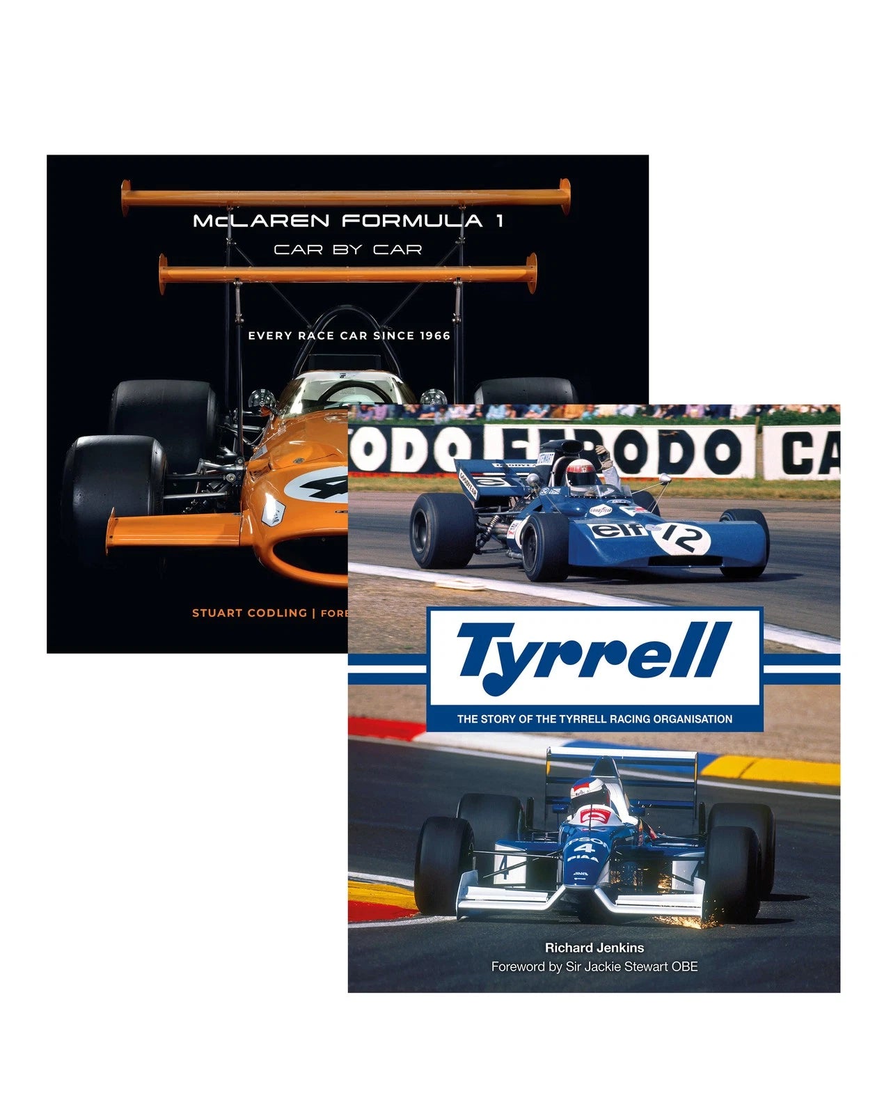McLaren F1 Cars & Tyrrell Racing History Book Set with Specs & Photos