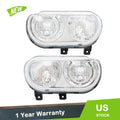Set of 2 Clear Headlamps for Dodge Challenger (2008–2014)