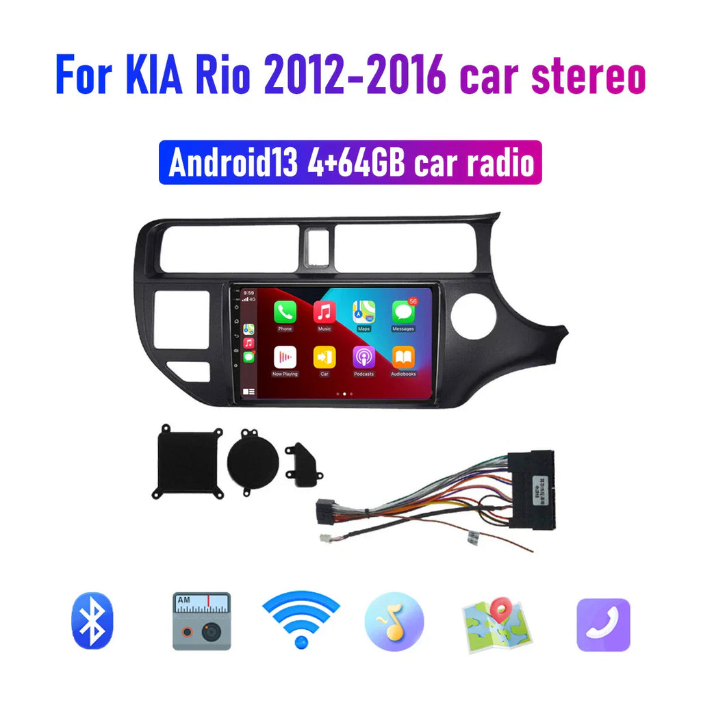 Android 13 Auto Carplay Stereo Radio GPS for Kia Rio (2012-2016)