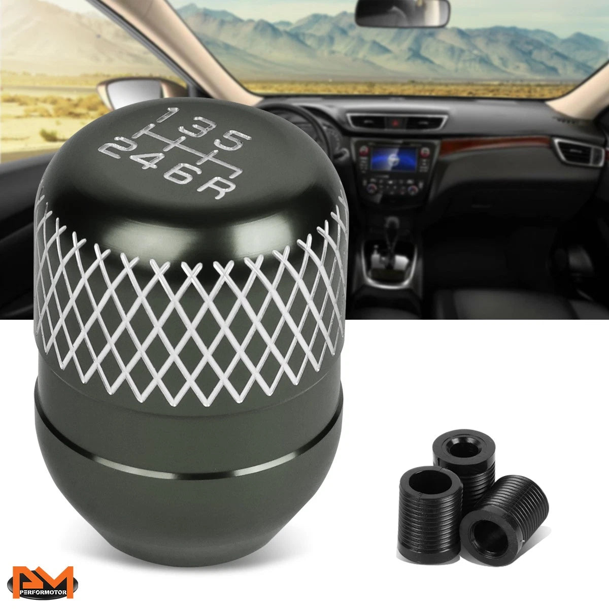 6-Speed Aluminum Shift Knob for Universal JDM Type-R (42mm)