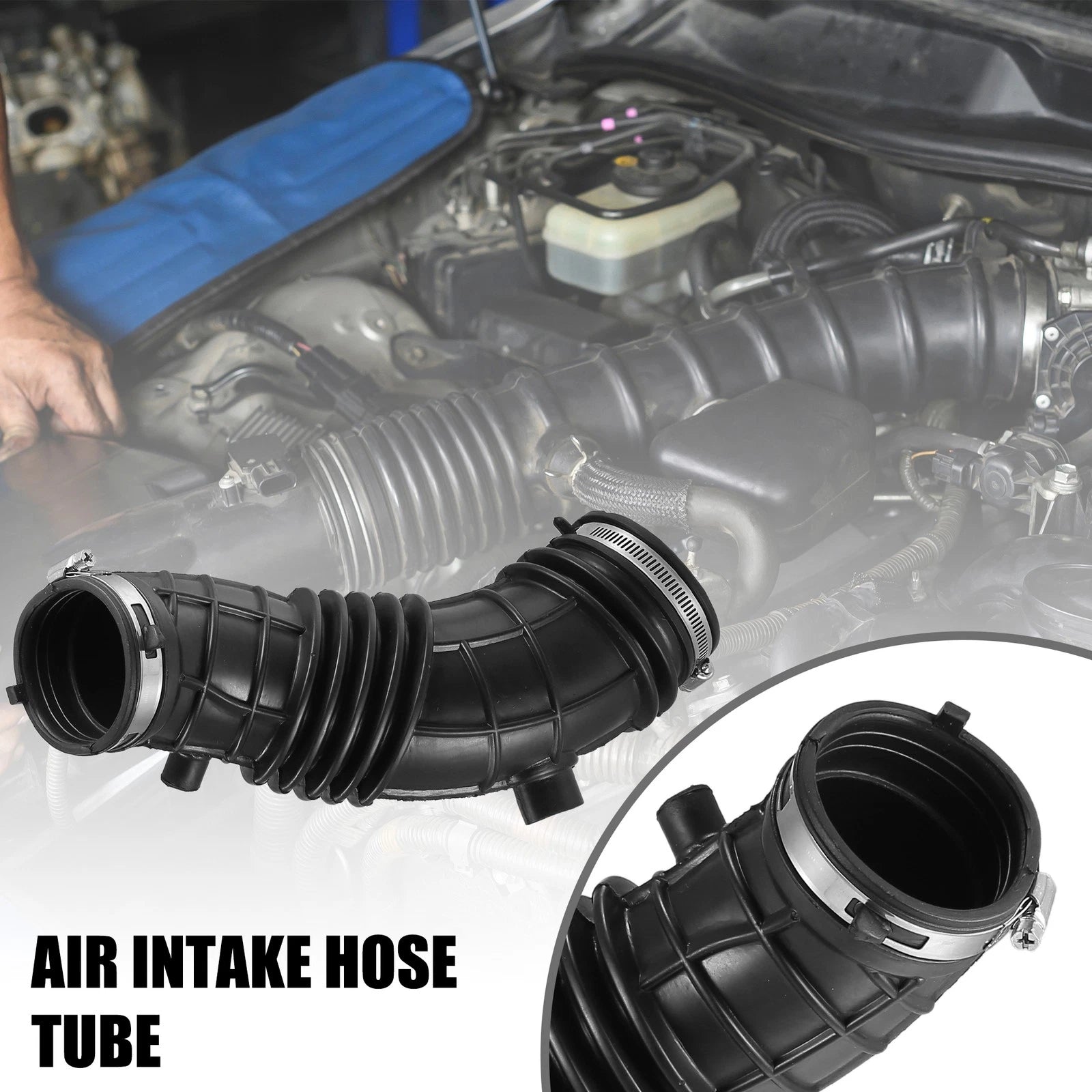 Air Cleaner Intake Hose Tube with Clamps for Honda Accord 2.4L (2008–2012)