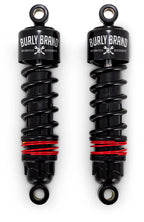 Set of 2 Burly XL Slammer Shocks Black for Harley Davidson XL (2016–2017)
