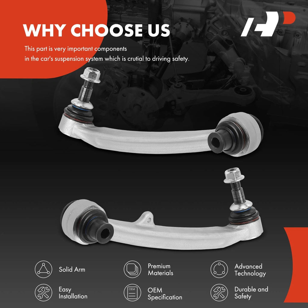 2X Front Lower Rearward Control Arms with Ball Joints for BMW M3 (2008–2013)