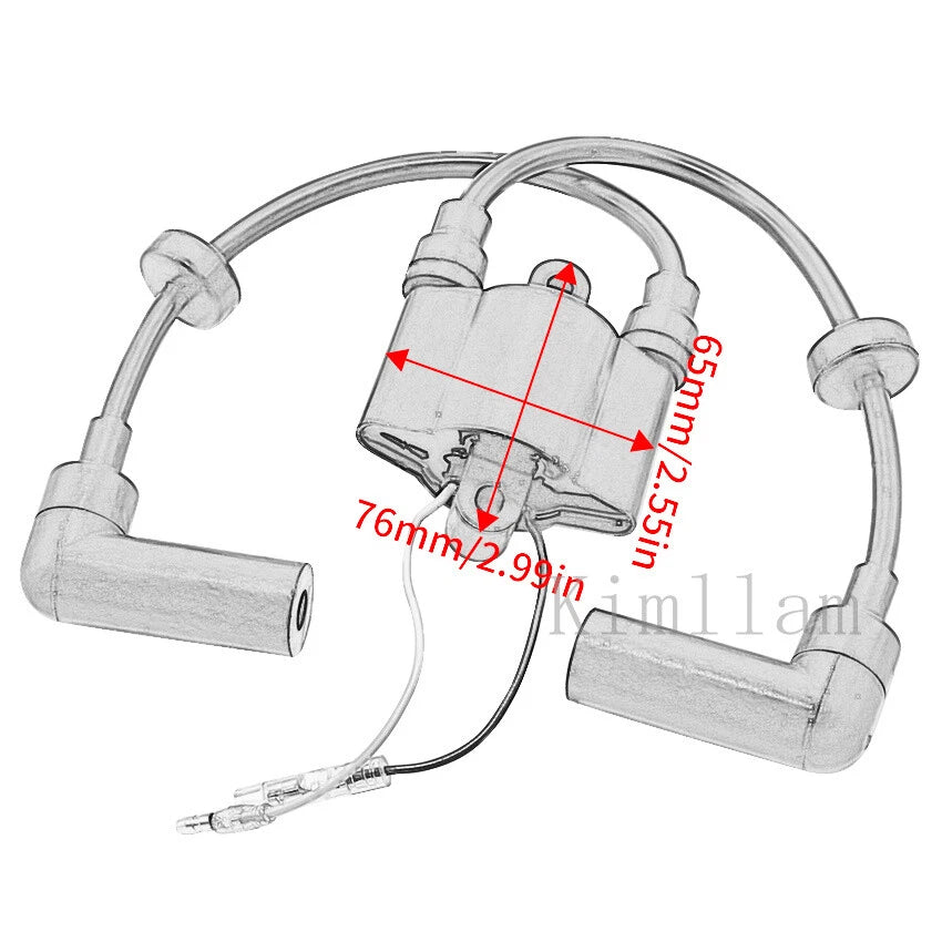 Ignition Coil for Yamaha Outboard (65W-85570-00, 65W-85570-01)