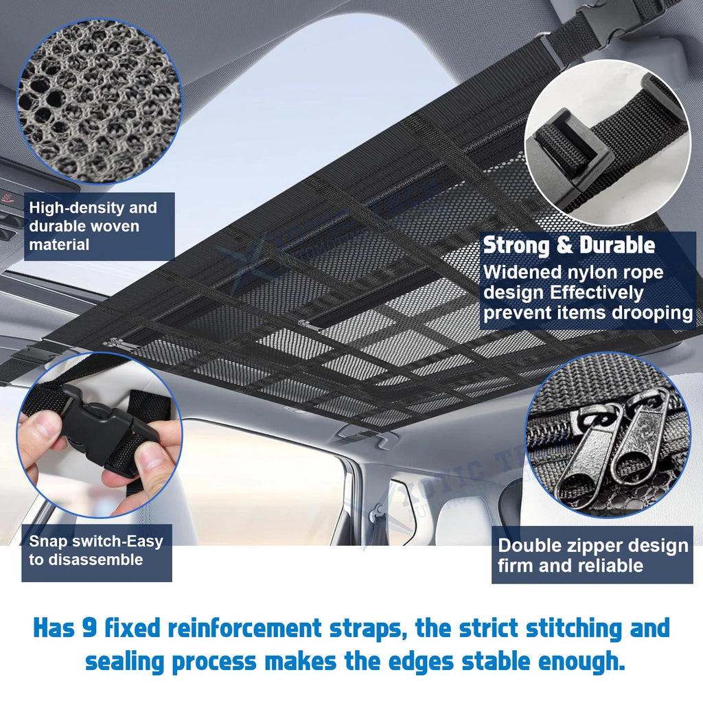 Cargo Net Pocket Roof Storage Organizer for Honda Civic (2016-2025)