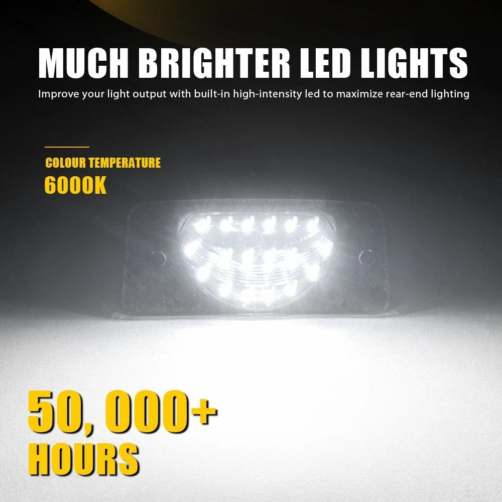 2X LED License Plate Lights for Chevy Trailblazer GMC Envoy (2002–2009)