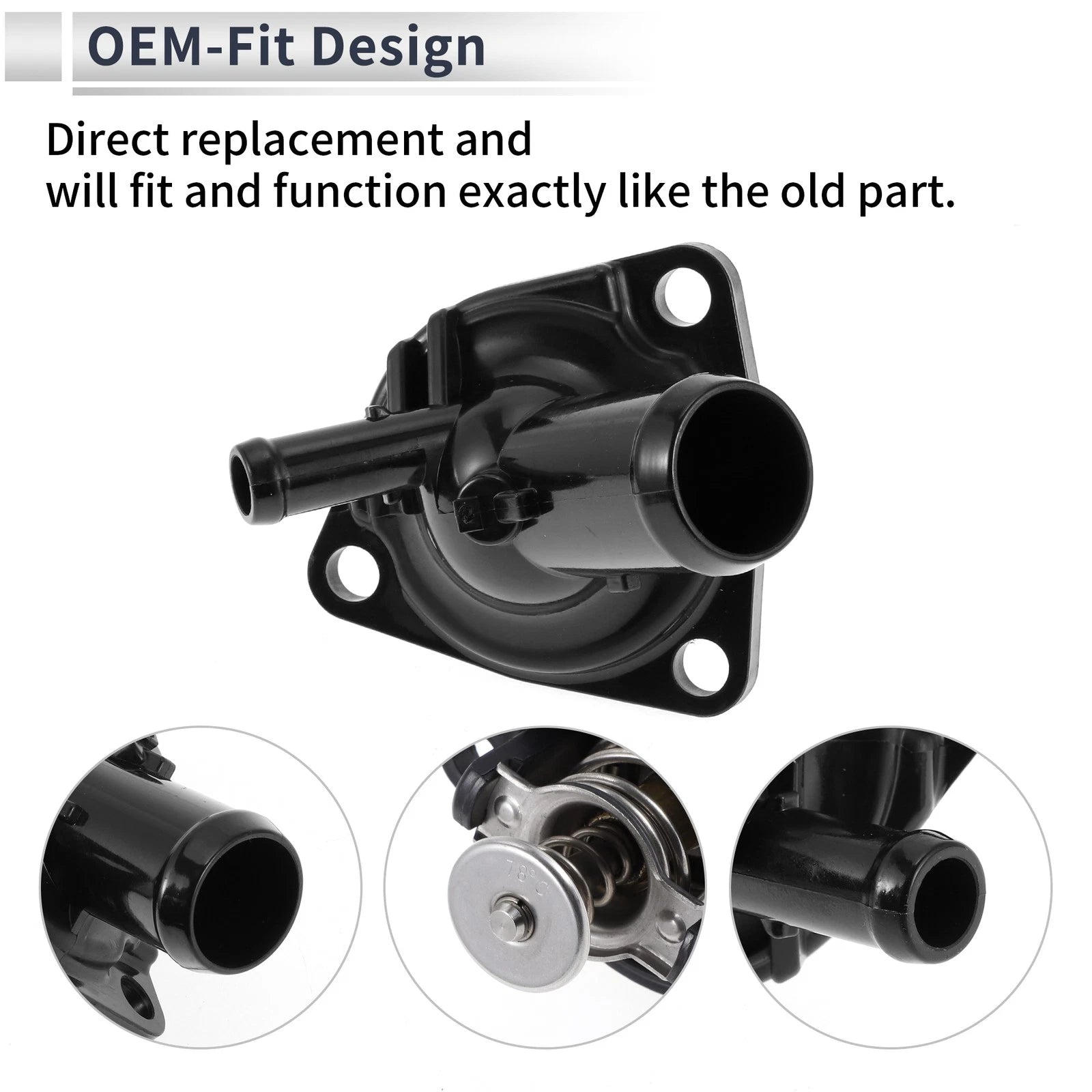 Engine Coolant Thermostat Housing Assembly for Honda Accord 3.5L (2013–2017)