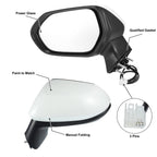3 Pin Left Side Exterior Door Mirror Assembly for Toyota Corolla (2020–2022)