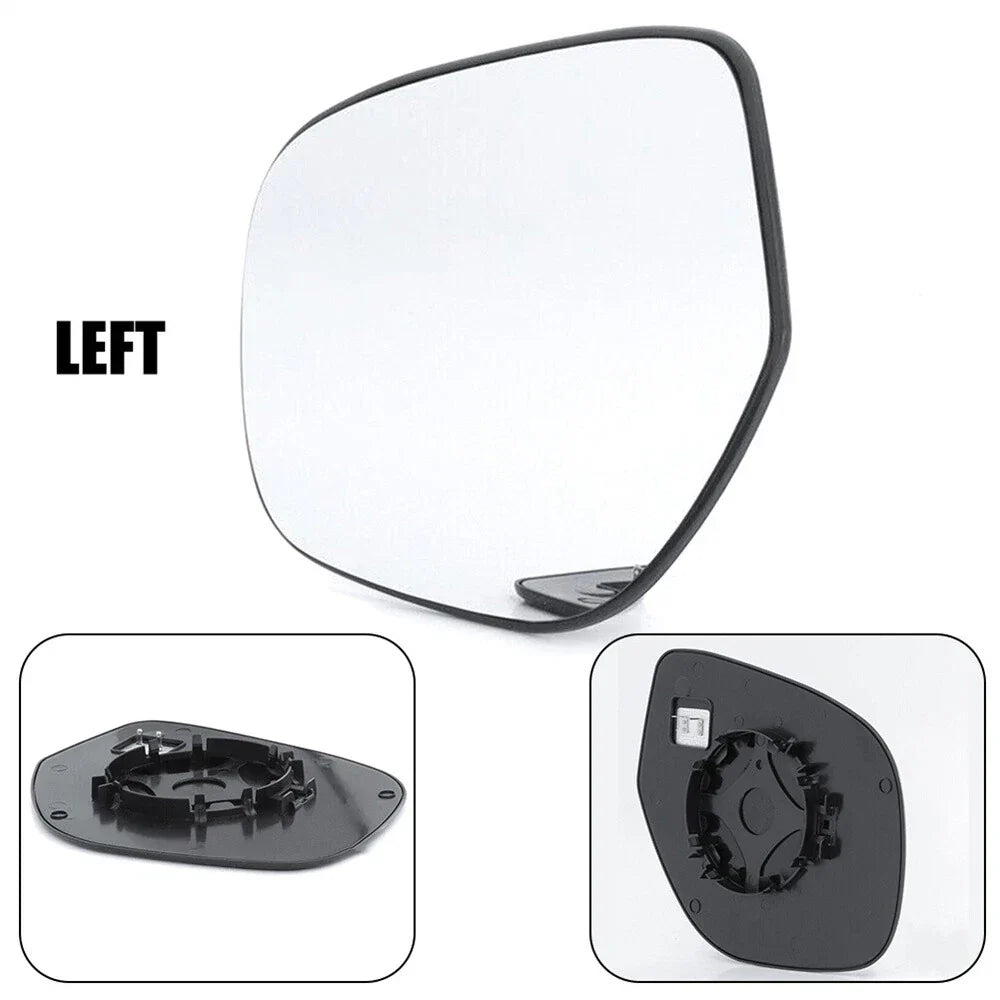 Heated Left Wing Mirror Glass w/ Backing for Mitsubishi Outlander (2014-2020)