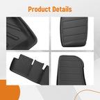 Set of 4 Anti-Slip Floor Mats for Tesla Model 3 (2024–2025) TPE