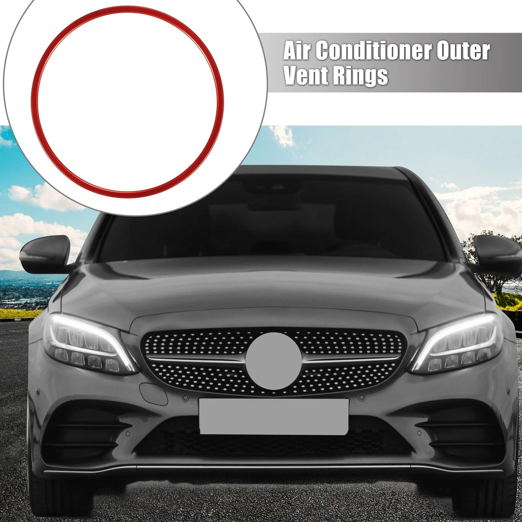 7 Pcs Air Conditioning Outer Vent Rings Trim for Mercedes Benz W205 (2015–2021)