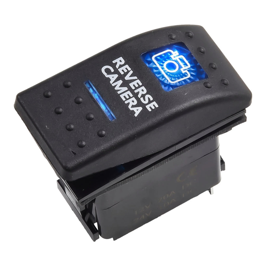Blue LED Rocker Switch for Car Boat Truck (Compatible with )