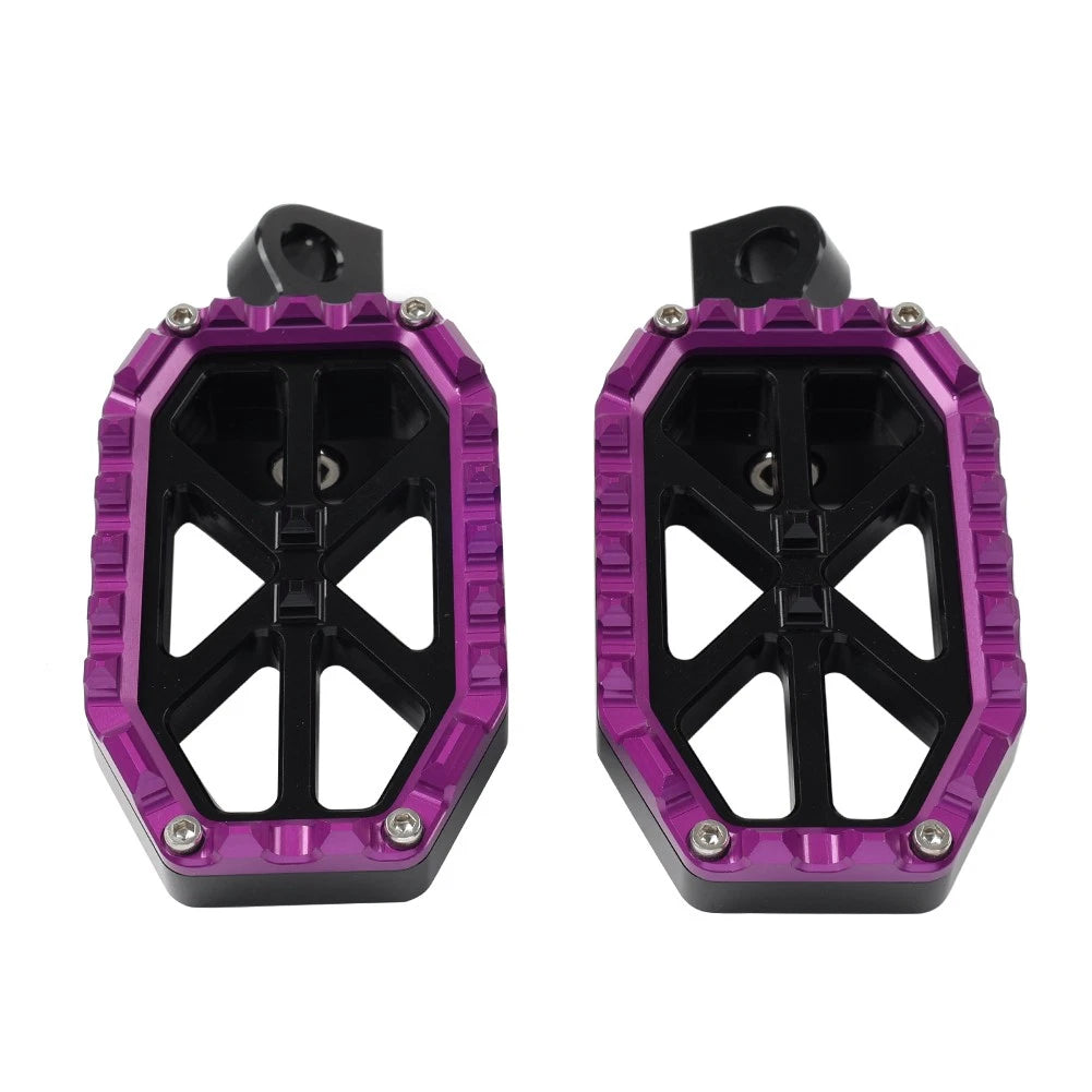 Rear Foot Peg Footrest for Harley Electra Glide Classic (Black, Purple)