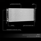 Aluminum Radiator for Chevy Impala Limited 3.6L V6 (2012–2016) DPI 13326