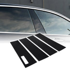 Set of 4 Car Pillar Window Trim Covers for Ford F-150 (2015–2021) Black