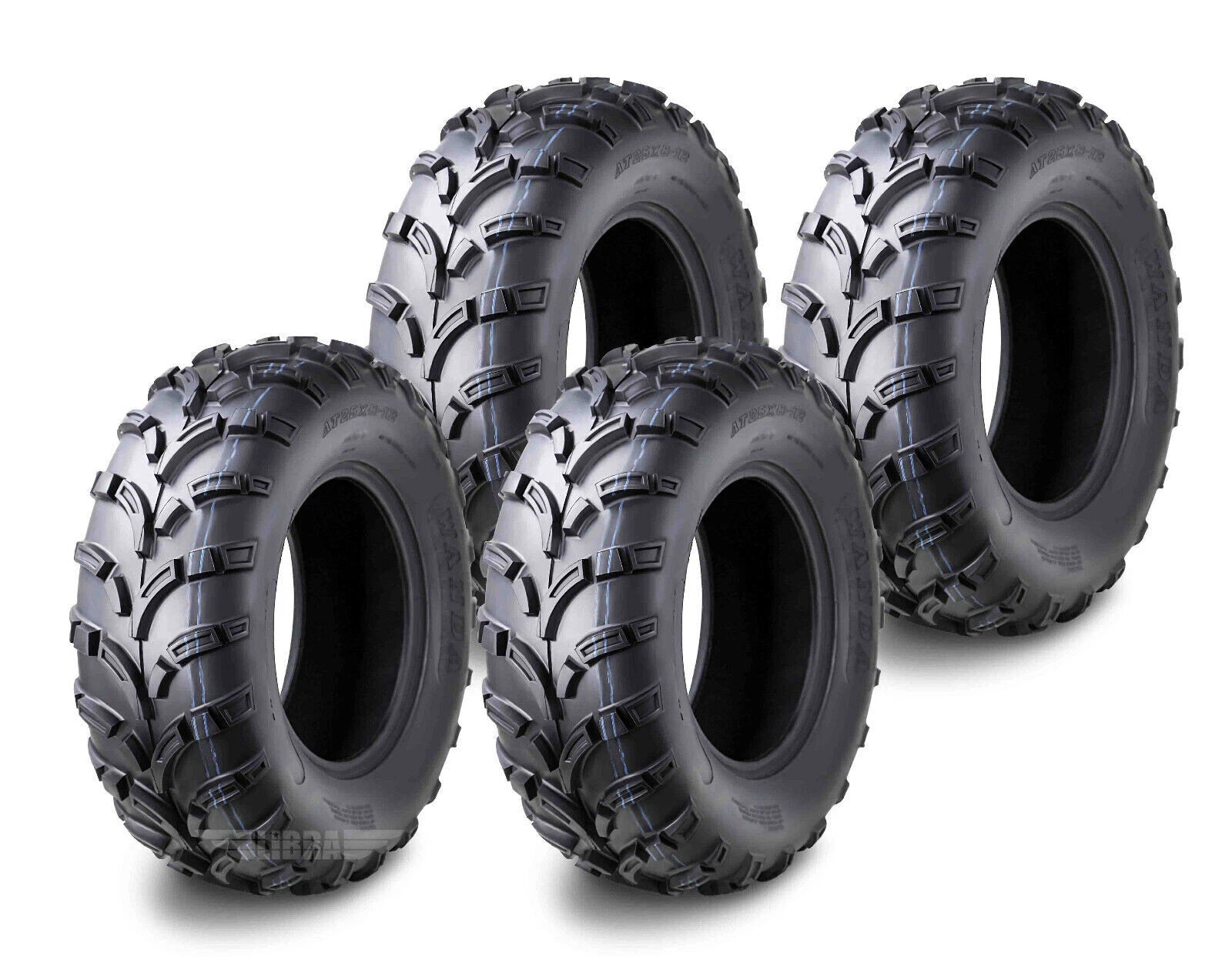 Set of 4 WANDA ATV Tires 25x8-12 for Yamaha Kodiak 700 (2017–2018)