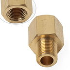 1pc 1/8 BSPT Male to 1/8 NPT Female Reducer Bushing Brass Fitting